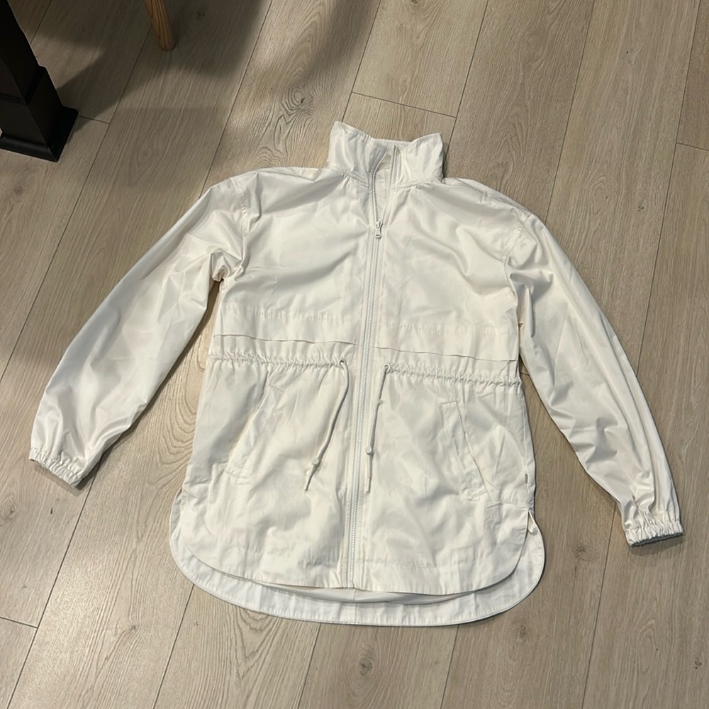 Cream Lou and grey jacket